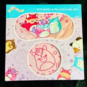Hobby Lobby Squishmallows Eye Mask & Pillowcase Set - Pink and Purple
